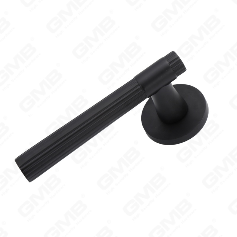 Новая современная алюминиевая дверная ручка для украшения дома на круглой розетке