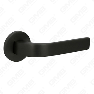 Новая современная алюминиевая дверная ручка для украшения дома на круглой розетке