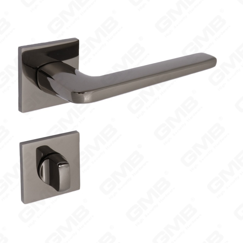 Новая современная алюминиевая дверная ручка для украшения дома на круглой розетке