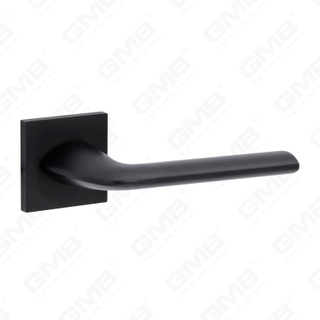 Новая современная алюминиевая дверная ручка для украшения дома на круглой розетке