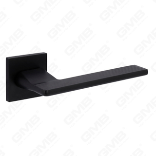 Новая современная алюминиевая дверная ручка для украшения дома на круглой розетке