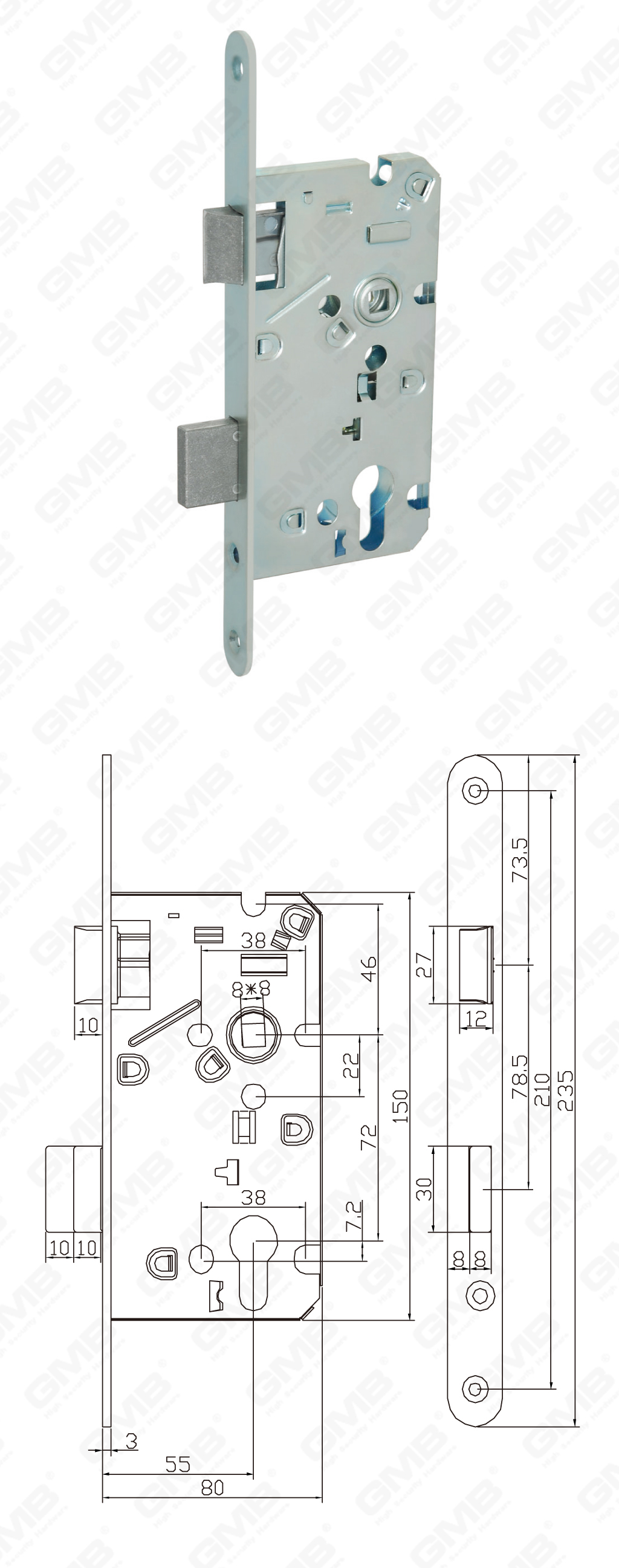 02 Замок врезной第三部分_Z755B-C-38