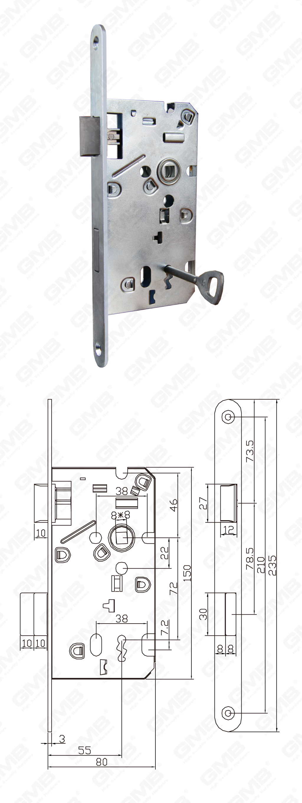 02 Замок врезной第三部分_Z755Z-K-42
