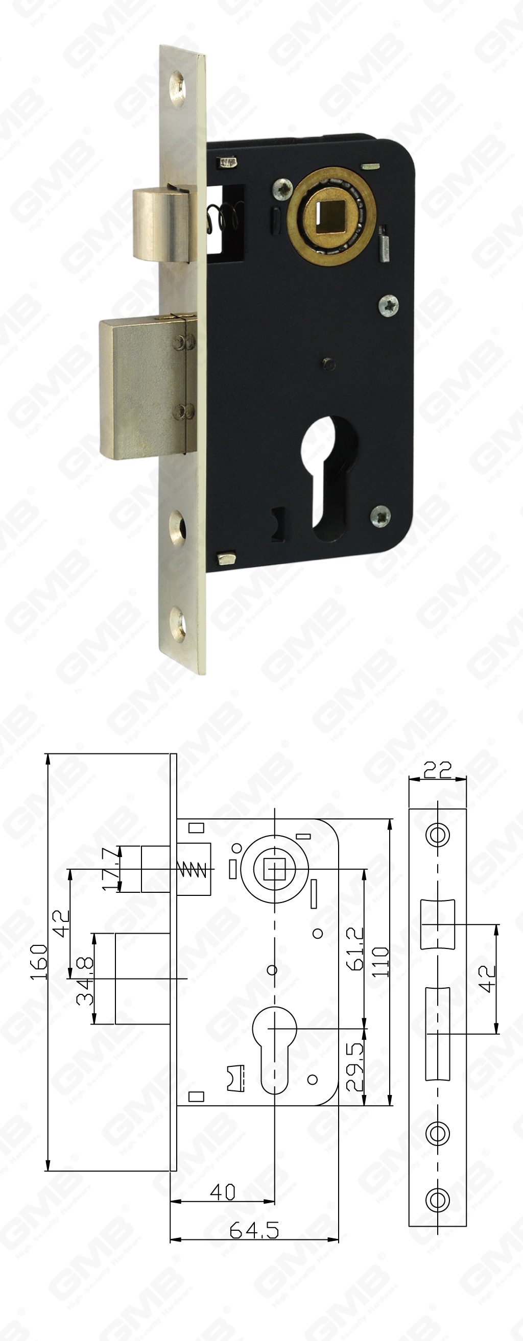 02 Замок врезной第四部分_7011SR-81