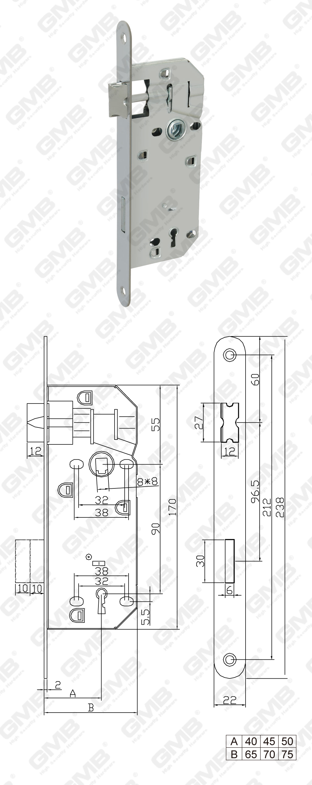 02 Замок врезной第二部分_3090-68