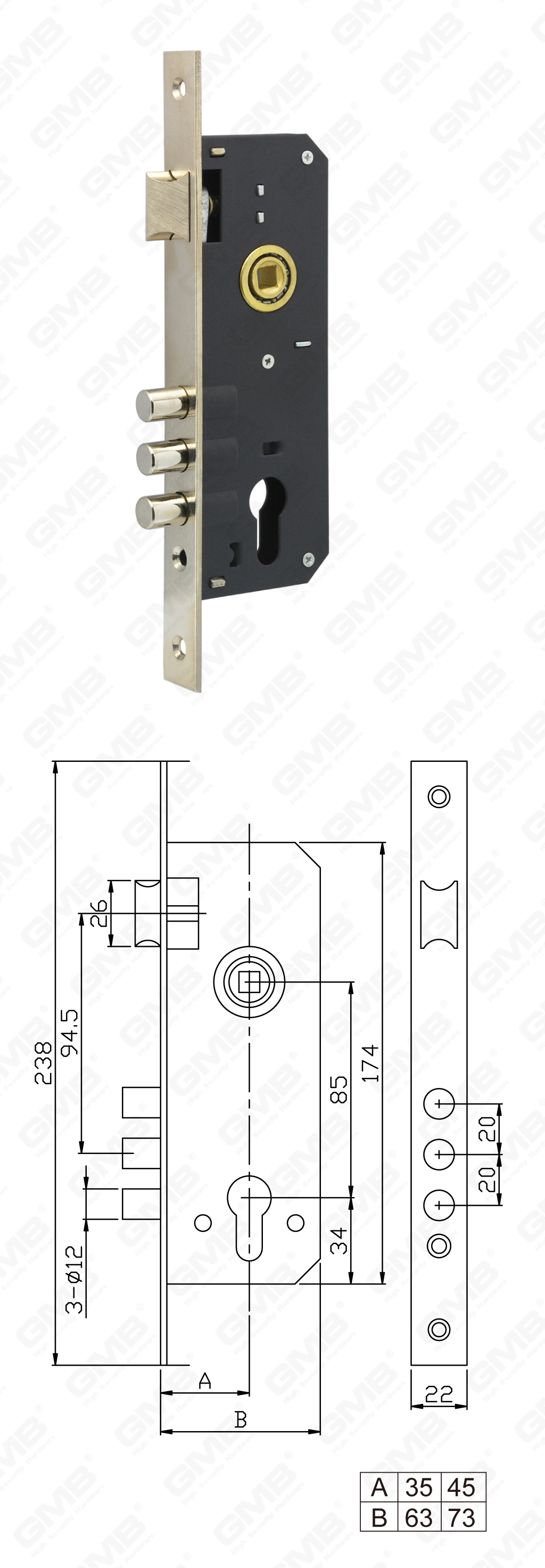 02 Замок врезной第五部分_935R-3R-945R-3R-80