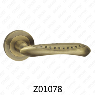 Цинковый сплав Zamak алюминиевая ручка двери розетки с круглой розеткой (Z01078)