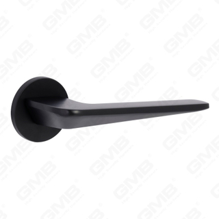 Новая современная алюминиевая дверная ручка для украшения дома на круглой розетке