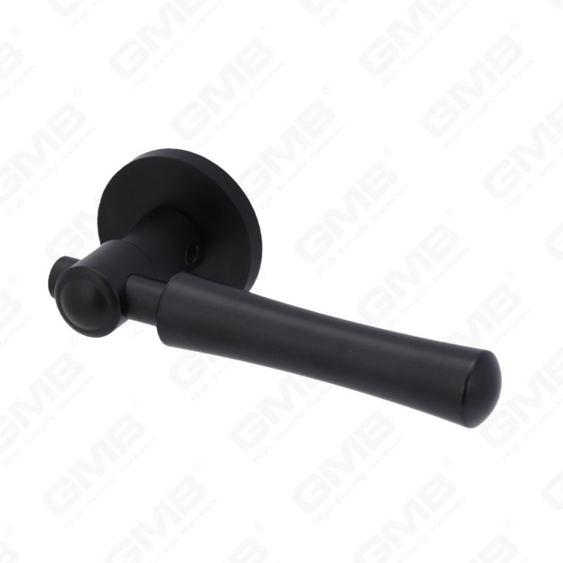 Новая современная алюминиевая дверная ручка для украшения дома на круглой розетке