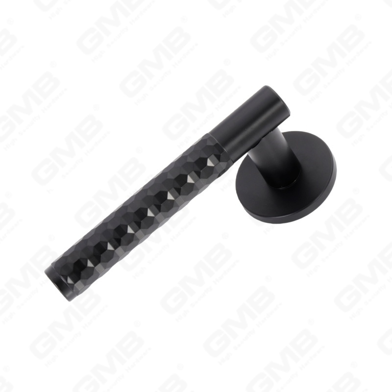 Новая современная алюминиевая дверная ручка для украшения дома на круглой розетке