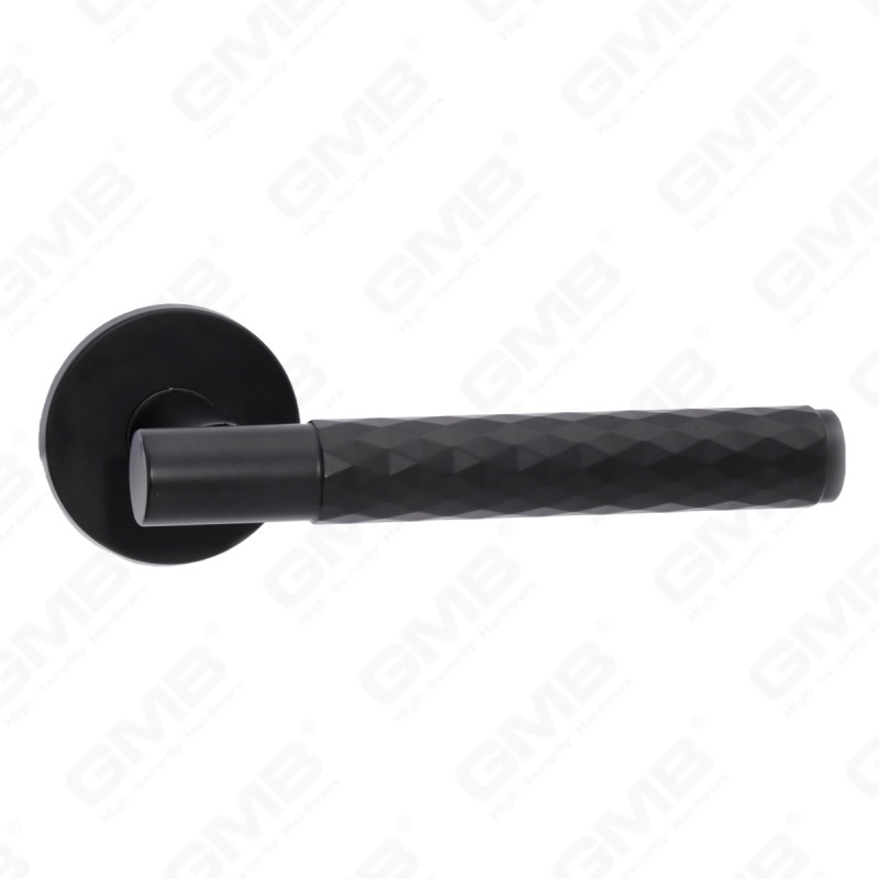 Новая современная алюминиевая дверная ручка для украшения дома на круглой розетке