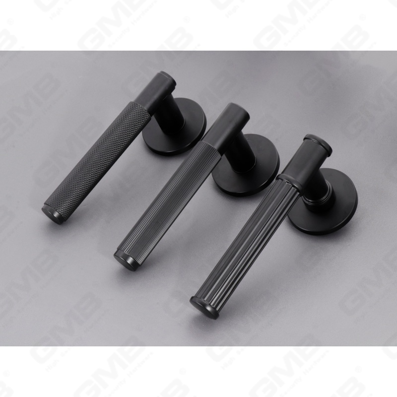 Новая современная алюминиевая дверная ручка для украшения дома на круглой розетке