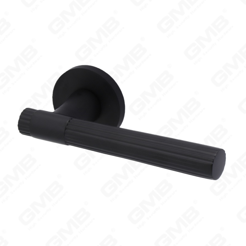 Новая современная алюминиевая дверная ручка для украшения дома на круглой розетке