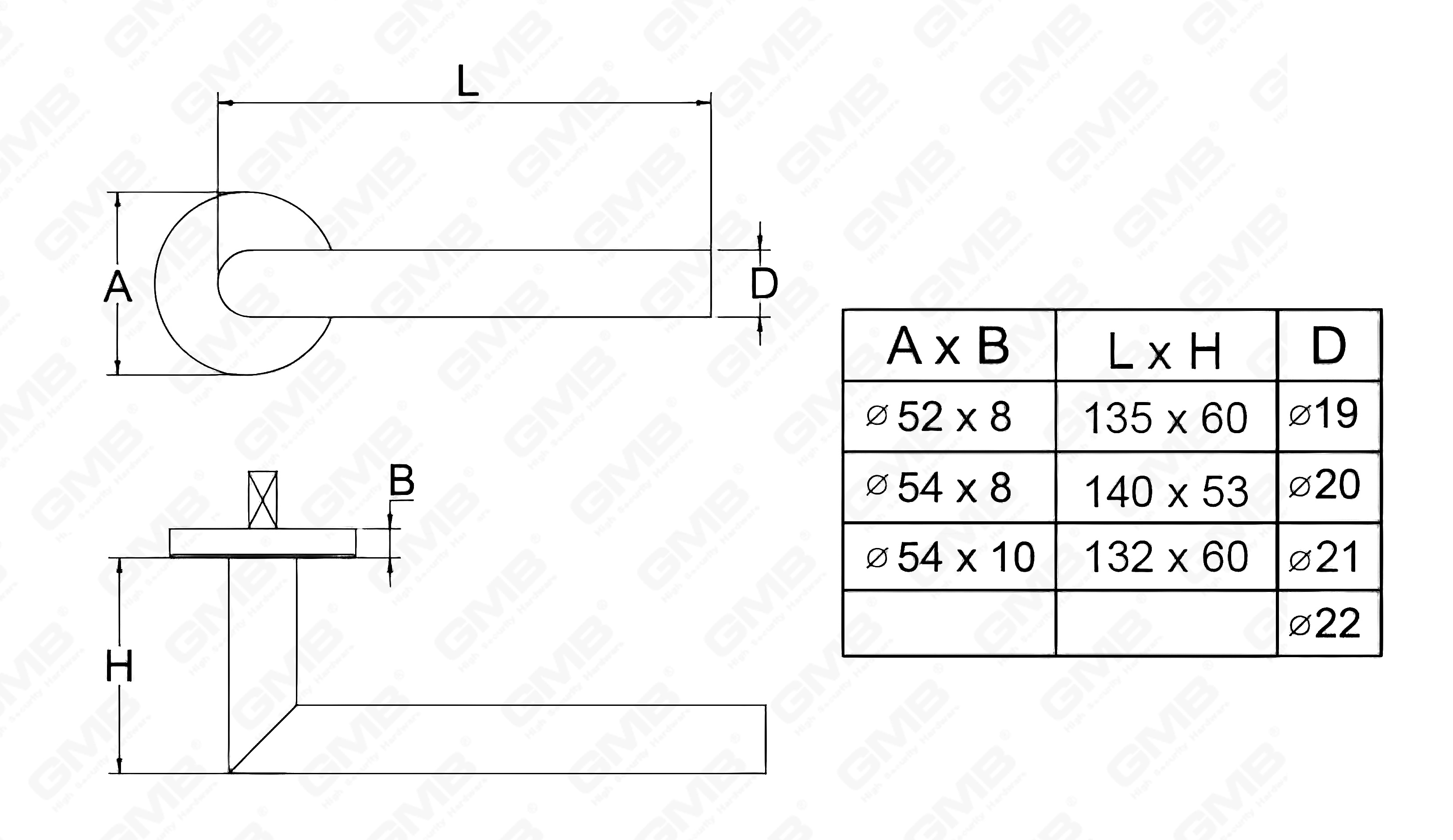 Ручка рычага из нержавеющей стали (4)