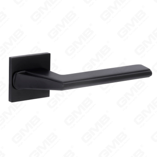 Новая современная алюминиевая дверная ручка для украшения дома на круглой розетке