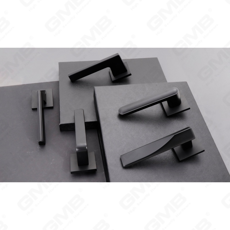 Новая современная алюминиевая дверная ручка для украшения дома на круглой розетке