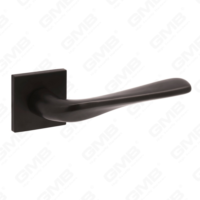 Новая современная алюминиевая дверная ручка для украшения дома на круглой розетке