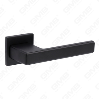 Новая современная алюминиевая дверная ручка для украшения дома на круглой розетке