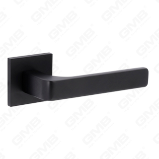 Новая современная алюминиевая дверная ручка для украшения дома на круглой розетке