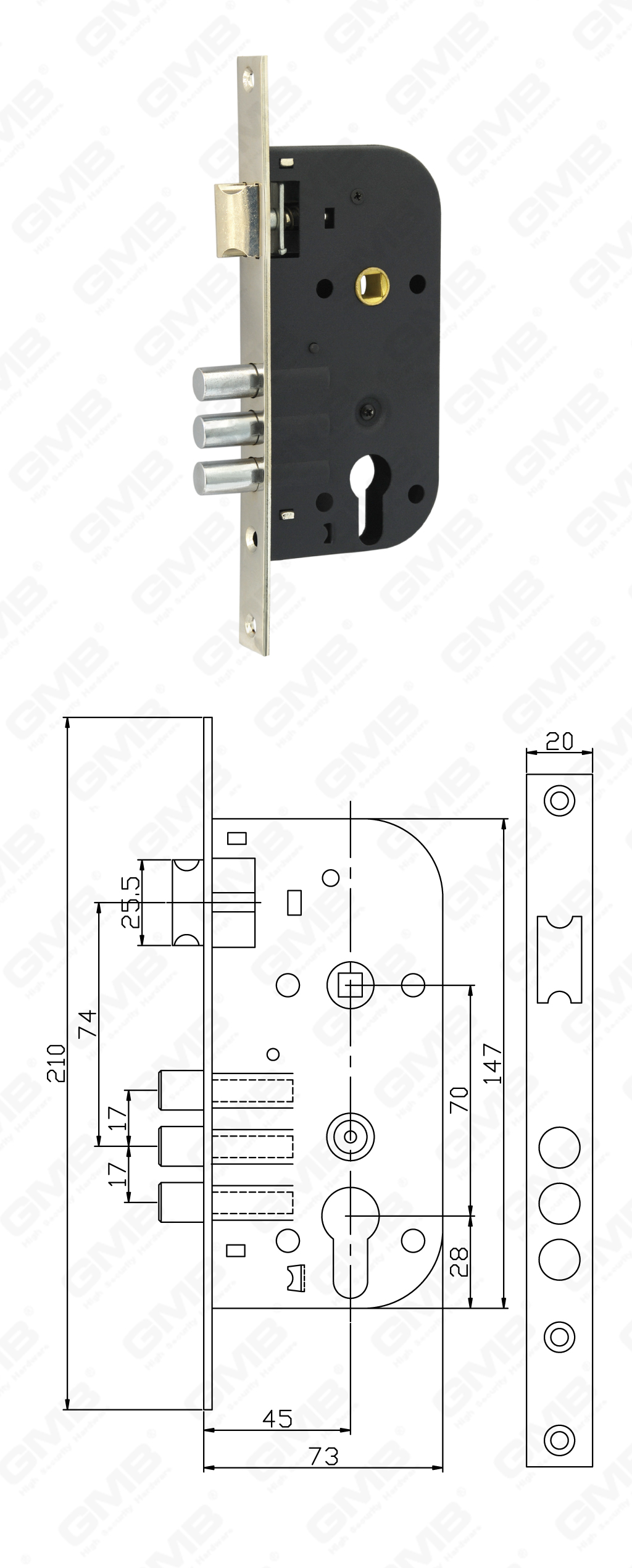 02 Замок врезной第二部分_310-45A-42