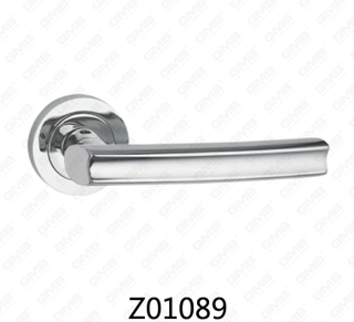 Цинковый сплав Zamak алюминиевая ручка двери розетки с круглой розеткой (Z01089)