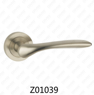 Цинковый сплав Zamak алюминиевая ручка двери розетки с круглой розеткой (Z01039)