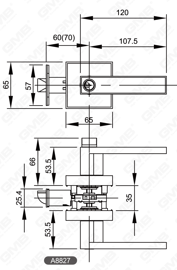 02 Трубчатый рычажный замок для тяжелых условий эксплуатации, серия 36