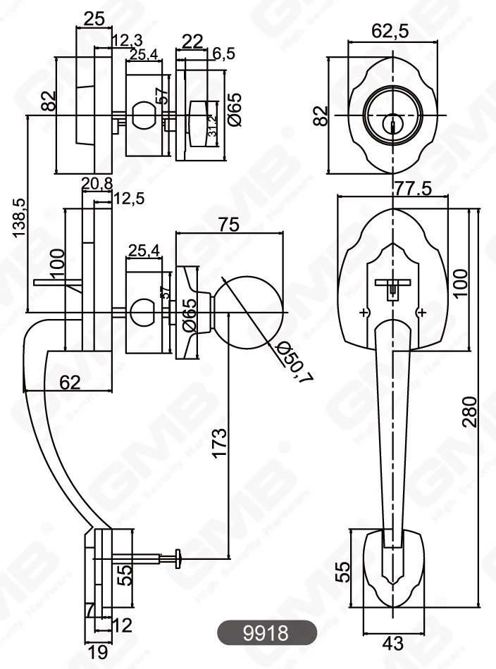 01 Ручка сцепления серия серии-18
