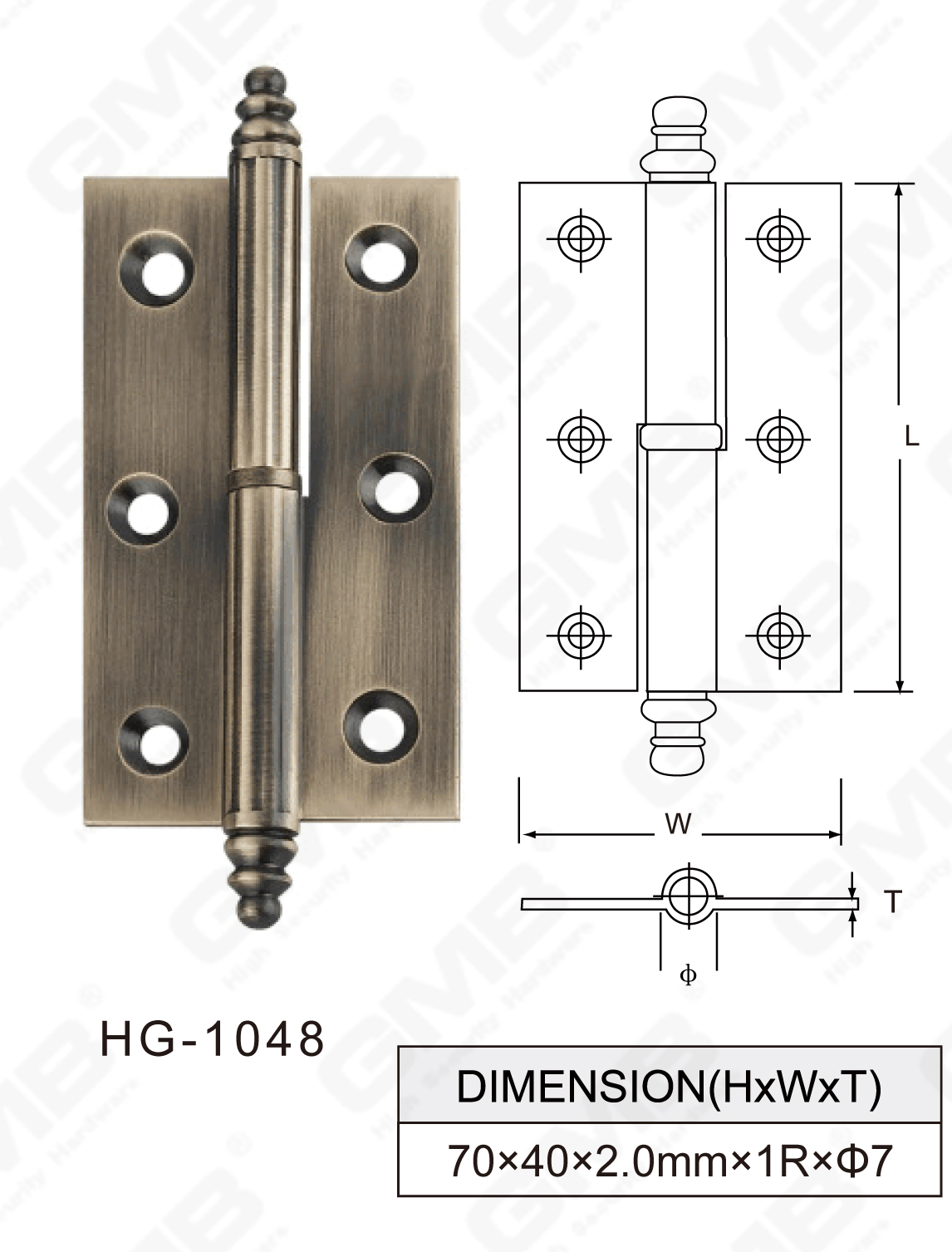 Латунная петля Series_HG-1048-93