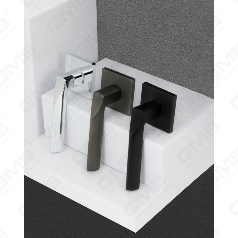 Новая современная алюминиевая дверная ручка для украшения дома на круглой розетке