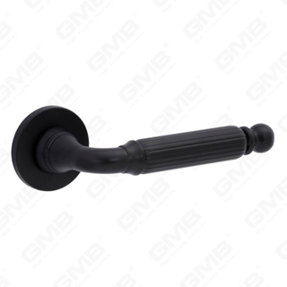 Новая современная алюминиевая дверная ручка для украшения дома на круглой розетке