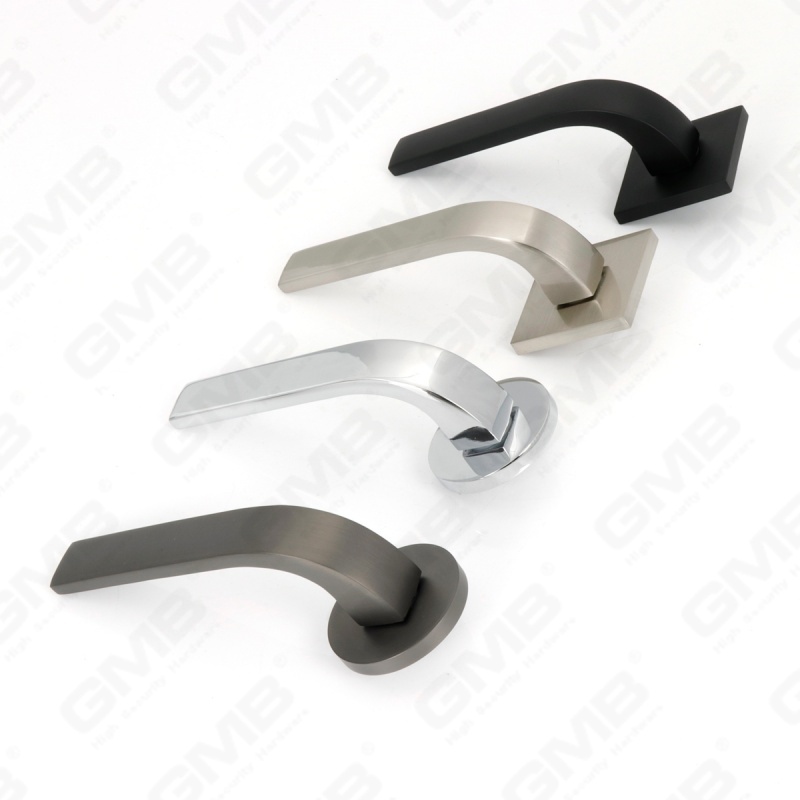 Новая современная алюминиевая дверная ручка для украшения дома на круглой розетке