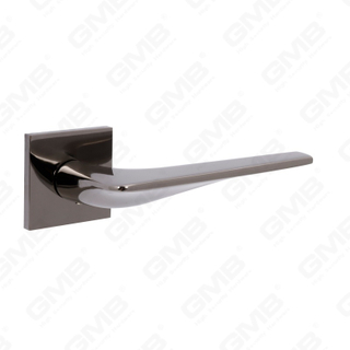 Новая современная алюминиевая дверная ручка для украшения дома на круглой розетке