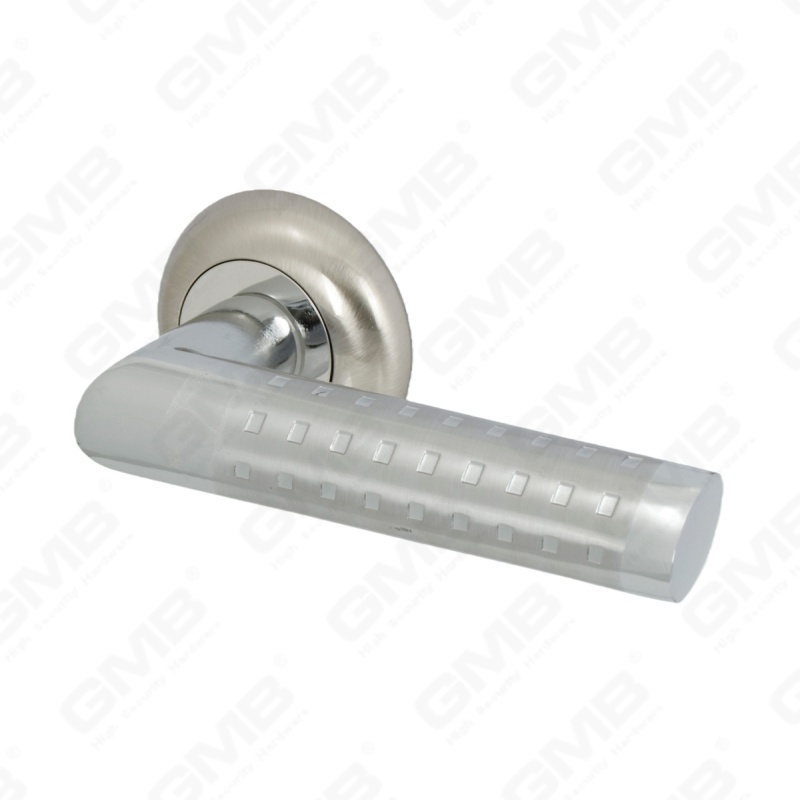 Новая современная алюминиевая дверная ручка для украшения дома на круглой розетке