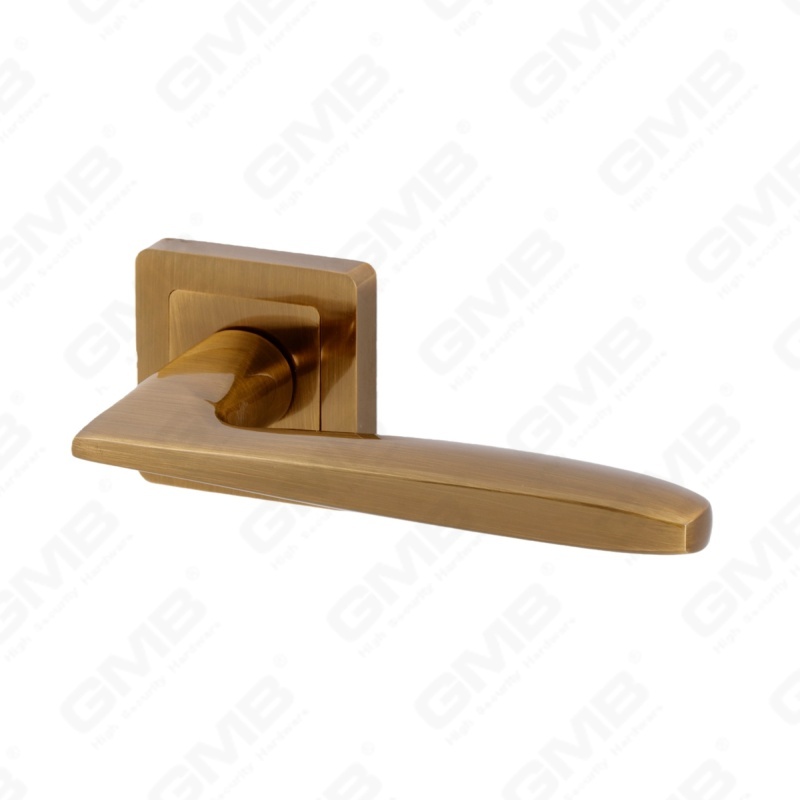 Новая современная алюминиевая дверная ручка для украшения дома на круглой розетке