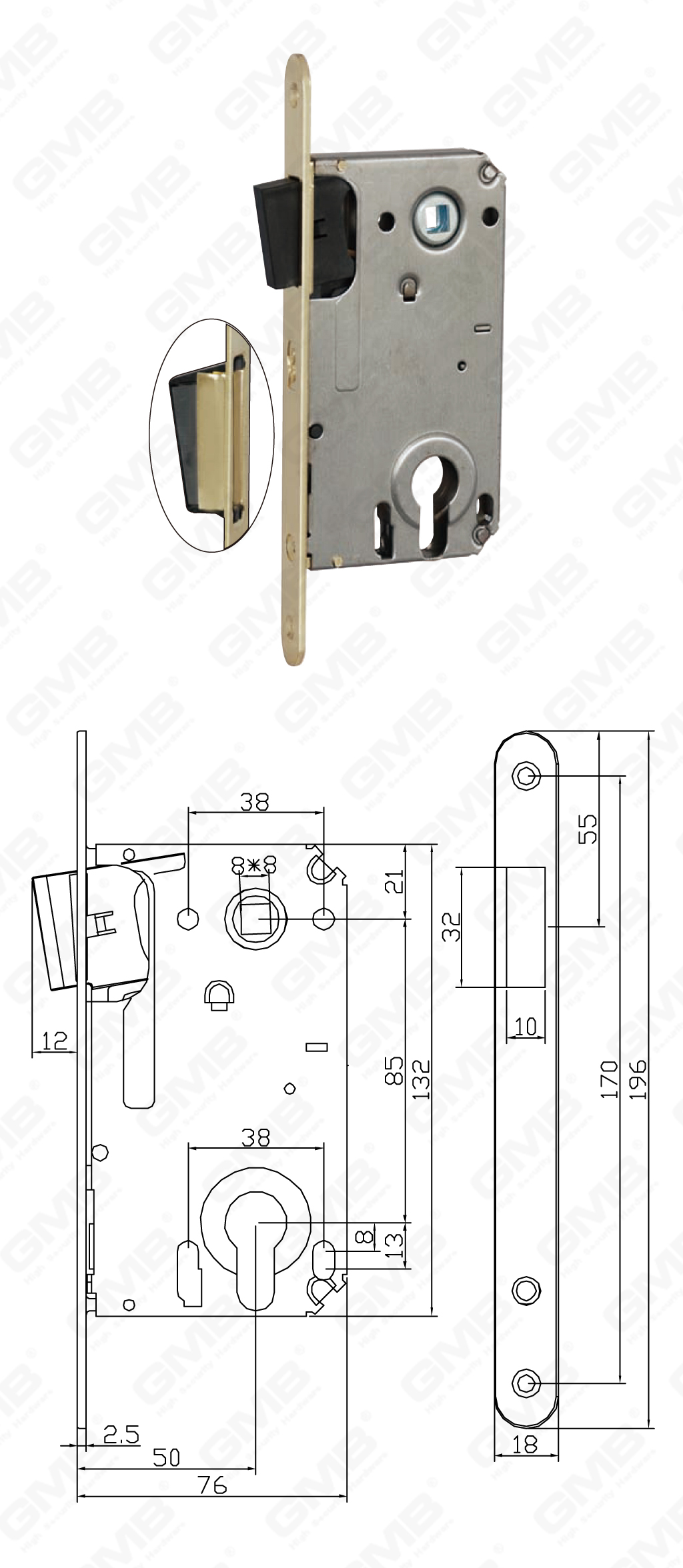 02 Врезной замок第一部分_CX8550C-20