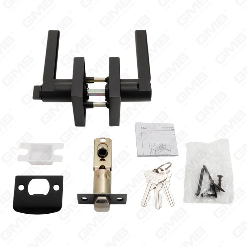 Heavy Duty Tubular Lever Door Lock Series, Zinc alloy Square Rosette Entry Door Handle Lock（A2022）