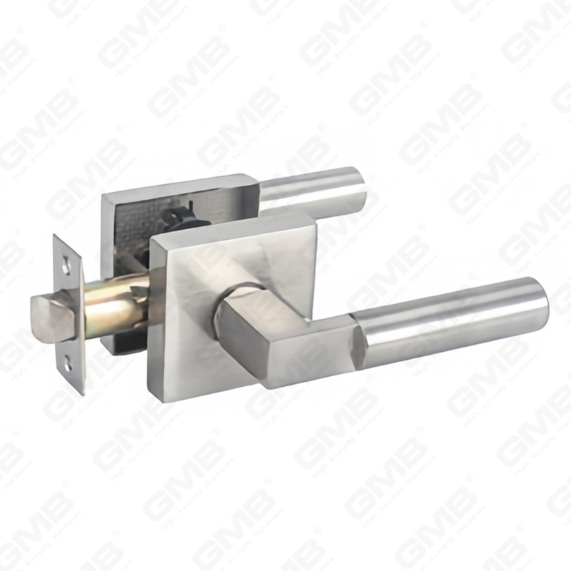 Heavy Duty Tubular Lever Door Lock Series, Zinc alloy Square Rosette Entry Door Handle Lock（A2021）