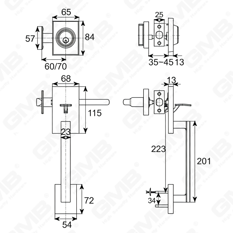 Комплект дверных ручек 70732ET70732AQ.png