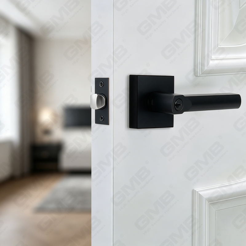 Heavy Duty Tubular Lever Door Lock Series, Zinc alloy Square Rosette Entry Door Handle Lock（A2022）
