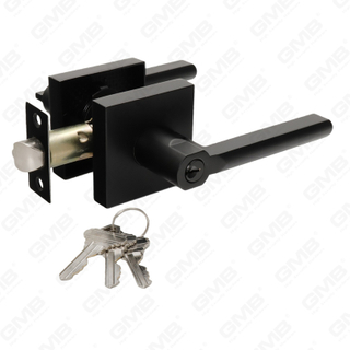 Heavy Duty Tubular Lever Door Lock Series, Zinc alloy Square Rosette Entry Door Handle Lock（A2022）